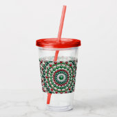 Acryl Tumbler met Italiaanse kleuren Design Acryl Drinkbeker (Achterkant)
