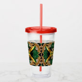 Acryl Tumbler met Jamaicaanse kleuren Design Acryl Drinkbeker (Rechts)