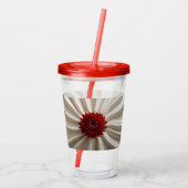 Acryl Tumbler met Japan Kleuren Ontwerp Drinkbeker (Achterkant)