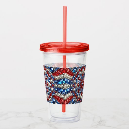 Acryl Tumbler met Nederland Kleuren Design Acryl Drinkbeker (Rechts)