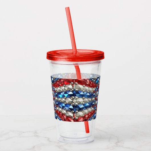Acryl Tumbler met Nederland Kleuren Design Acryl Drinkbeker (Links)