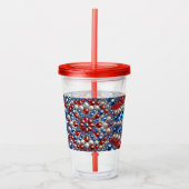 Acryl Tumbler met Nederland Kleuren Design Acryl Drinkbeker (Voorkant)