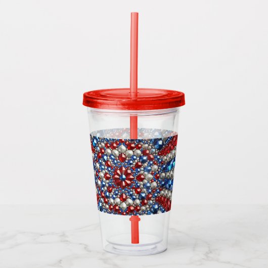 Acryl Tumbler met Nederland Kleuren Design Acryl Drinkbeker (Voorkant)