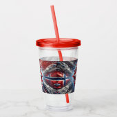 Acryl Tumbler met Noorse kleuren Design Acryl Drinkbeker (Links)