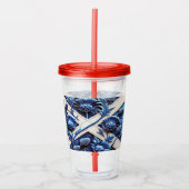 Acryl Tumbler met Schots Thistles Design Acryl Drinkbeker (Voorkant)