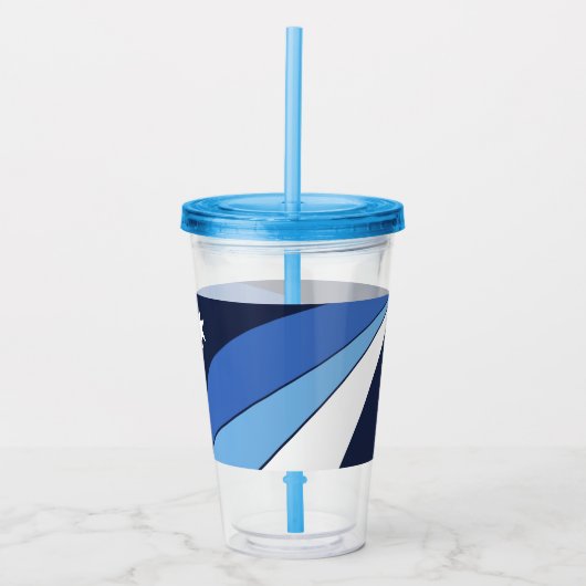 Acryl Tumbler met vlag van Columbia City Acryl Drinkbeker (Voorkant)