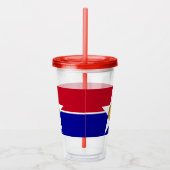 Acryl Tumbler met vlag van Dallas, Texas Drinkbeker (Rechts)