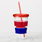 Acryl Tumbler met vlag van Dallas, Texas Drinkbeker (Links)