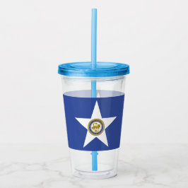 Acryl Tumbler met vlag van Houston, Texas Acryl Drinkbeker