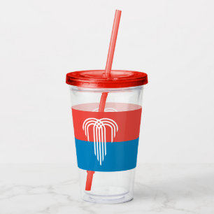Acryl Tumbler met vlag van Kansas City Drinkbeker