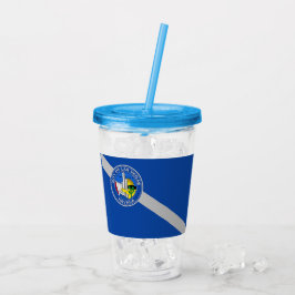 Acryl Tumbler met vlag van Las Vegas Acryl Drinkbeker