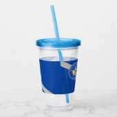 Acryl Tumbler met vlag van Las Vegas Drinkbeker (Links)