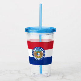 Acryl Tumbler met vlag van Missouri Acryl Drinkbeker