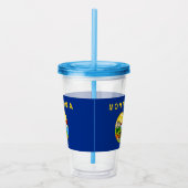 Acryl Tumbler met vlag van Montana Acryl Drinkbeker (Rechts)