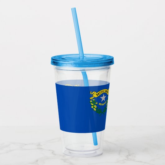 Acryl Tumbler met vlag van Nevada Acryl Drinkbeker (Links)
