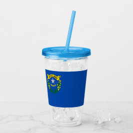 Acryl Tumbler met vlag van Nevada Acryl Drinkbeker