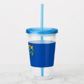 Acryl Tumbler met vlag van Nevada Acryl Drinkbeker (Voorkant)
