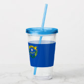 Acryl Tumbler met vlag van Nevada Drinkbeker (Achterkant)