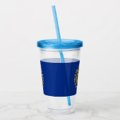 Acryl Tumbler met vlag van New Hampshire Drinkbeker (Links)