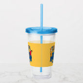 Acryl Tumbler met vlag van New Jersey Drinkbeker (Rechts)