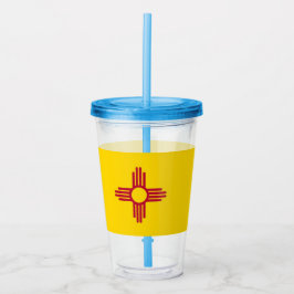 Acryl Tumbler met vlag van New Mexico Acryl Drinkbeker