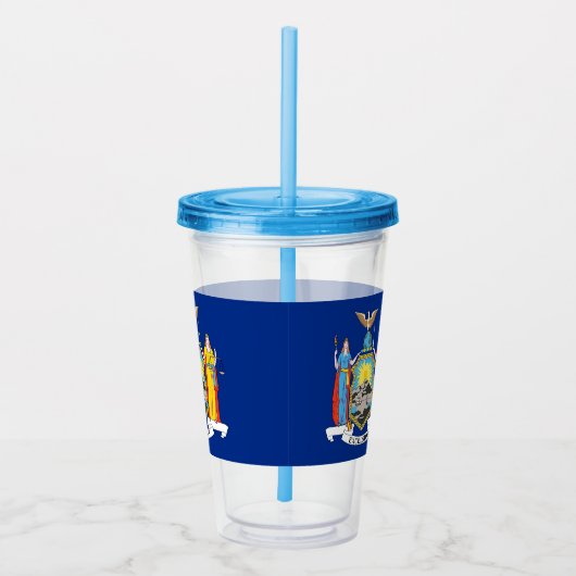 Acryl Tumbler met vlag van New York Acryl Drinkbeker (Rechts)