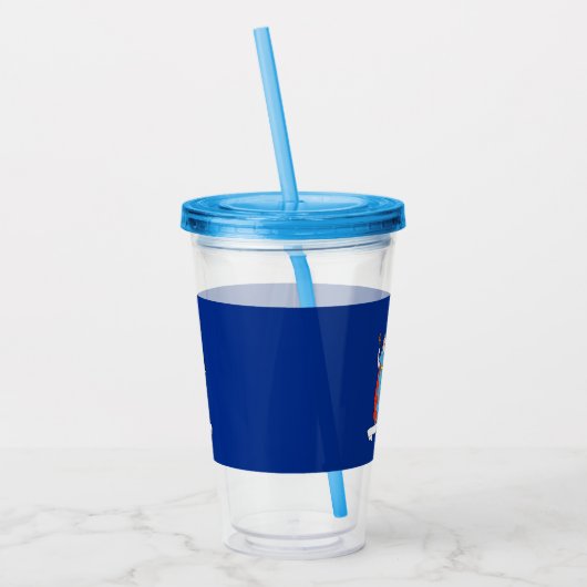 Acryl Tumbler met vlag van New York Acryl Drinkbeker (Links)