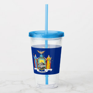 Acryl Tumbler met vlag van New York Drinkbeker