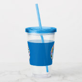 Acryl Tumbler met vlag van Noordelijke Marianen Drinkbeker (Links)