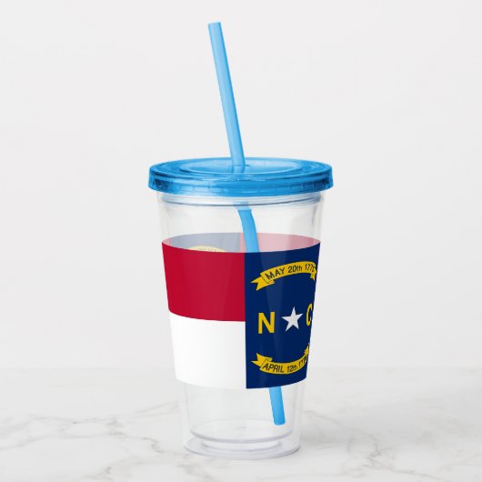 Acryl Tumbler met vlag van North Carolina Acryl Drinkbeker (Links)