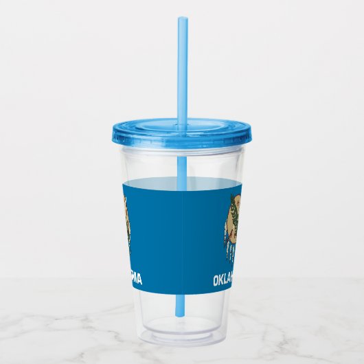 Acryl Tumbler met vlag van Oklahoma Acryl Drinkbeker (Rechts)