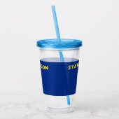 Acryl Tumbler met vlag van Oregon Drinkbeker (Links)
