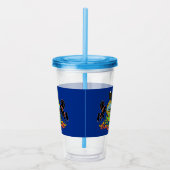Acryl Tumbler met vlag van Pennsylvania Drinkbeker (Rechts)