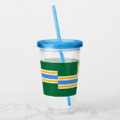 Acryl Tumbler met vlag van Portland Drinkbeker (Links)