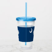 Acryl Tumbler met vlag van South Carolina Drinkbeker (Rechts)
