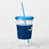 Acryl Tumbler met vlag van South Carolina Drinkbeker (Links)