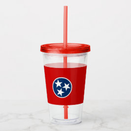 Acryl Tumbler met vlag van Tennessee Drinkbeker