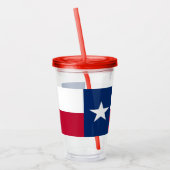 Acryl Tumbler met vlag van Texas Drinkbeker (Links)