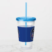 Acryl Tumbler met vlag van Utah Acryl Drinkbeker (Rechts)