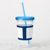 Acryl Tumbler met vlag van West Virginia Acryl Drinkbeker (Links)