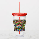 Acryl Tumbler met Zuid-Afrikaanse kleuren Design Drinkbeker (Rechts)