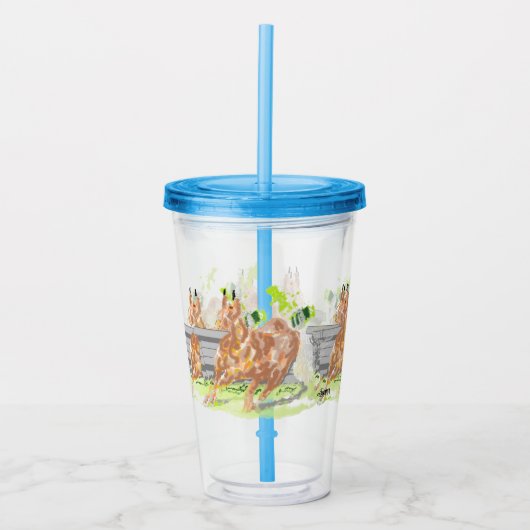 Acryl Tumbler: Palomino Drinkbeker (Voorkant)
