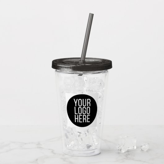 Acryl Tumbler uw logo hier Drinkbeker (Achterkant ijs)