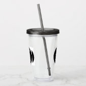 Acryl Tumbler uw logo hier Drinkbeker (Links)