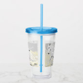 Acryl Tumbler: witte hengst Drinkbeker (Rechts)
