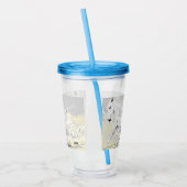 Acryl Tumbler: witte hengst Drinkbeker (Links)