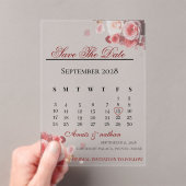 Acryl uitnodiging save the date (Insitu (Draagbaar))