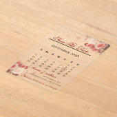 Acryl uitnodiging save the date (Laagn)