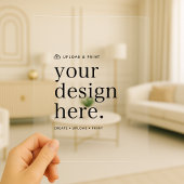 Acryl Uitnodiging Uw Ontwerp Upload 5 "x 7"