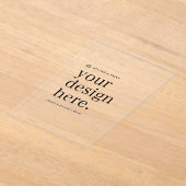 Acryl uitnodiging | Uw ontwerp uploaden 5x7 uitnod (Laagn)